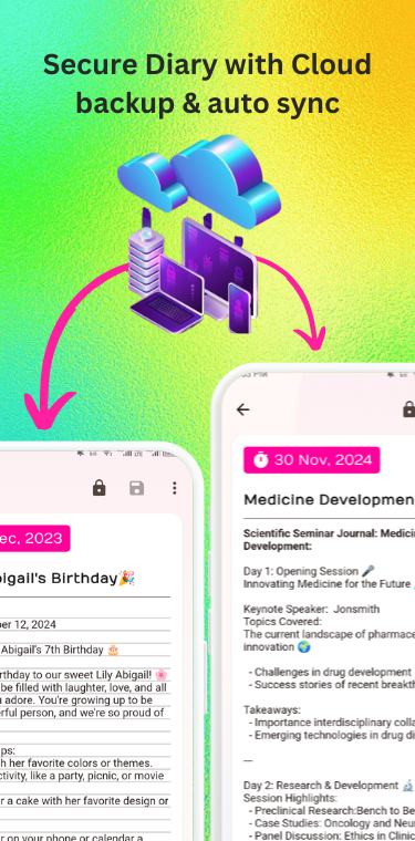 gxDiary App - Private Diary with Password Protection for Android