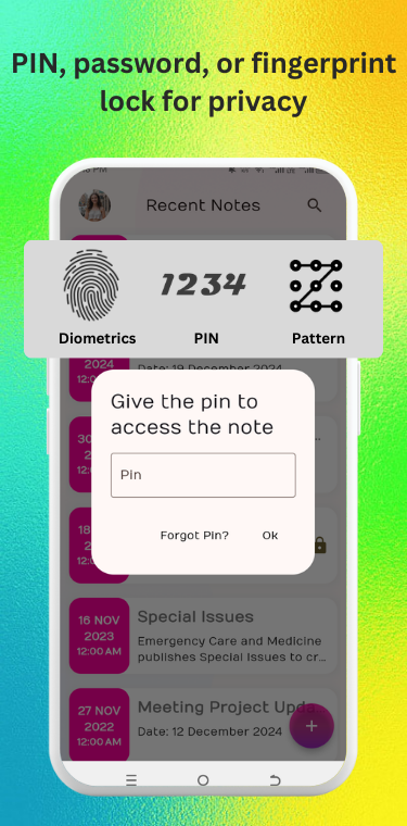 Free Diary App for Android - Secret Diary with Password Lock